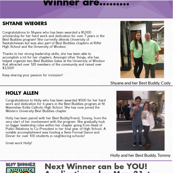 2016-17 SCHOLARSHIP WINNERS